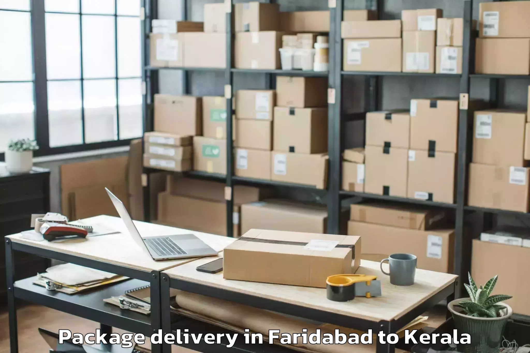 Easy Faridabad to Changanacherry Package Delivery Booking